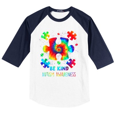 Be Kind Autism Awareness Rainbow Baseball Sleeve Shirt