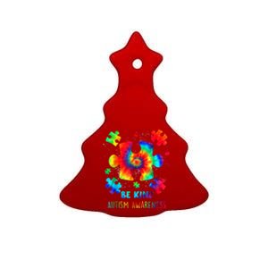 Be Kind Autism Awareness Rainbow Ceramic Tree Ornament