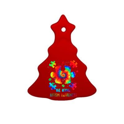 Be Kind Autism Awareness Rainbow Ceramic Tree Ornament