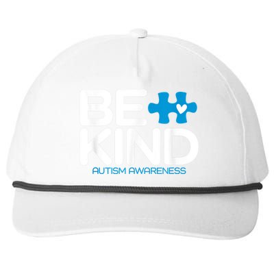 Be Kind Autism Awareness Snapback Five-Panel Rope Hat