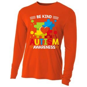 Be Kind Autism Awareness Acceptance Choose Kindness Meaningful Gift Cooling Performance Long Sleeve Crew