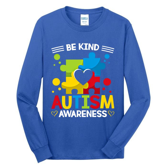 Be Kind Autism Awareness Acceptance Choose Kindness Meaningful Gift Tall Long Sleeve T-Shirt