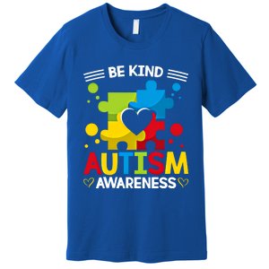 Be Kind Autism Awareness Acceptance Choose Kindness Meaningful Gift Premium T-Shirt