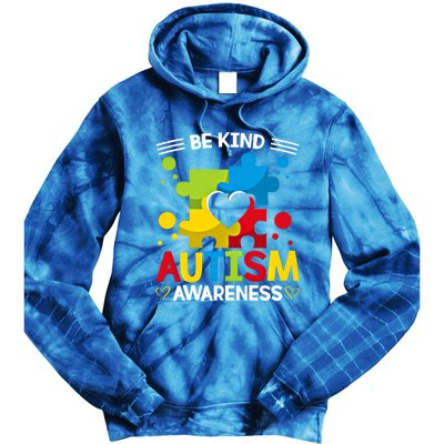 Be Kind Autism Awareness Acceptance Choose Kindness Meaningful Gift Tie Dye Hoodie