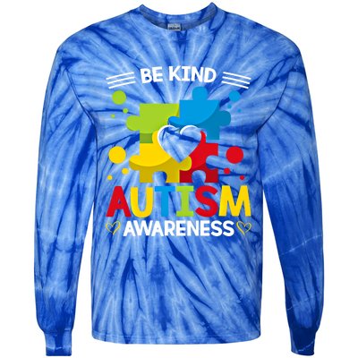 Be Kind Autism Awareness Acceptance Choose Kindness Meaningful Gift Tie-Dye Long Sleeve Shirt