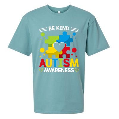 Be Kind Autism Awareness Acceptance Choose Kindness Meaningful Gift Sueded Cloud Jersey T-Shirt