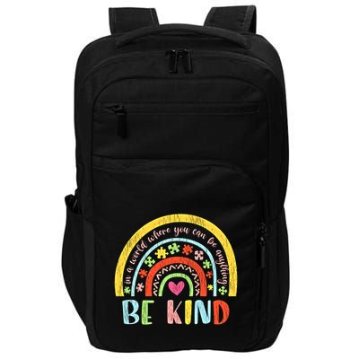 Be Kind Autism Awareness Acceptance Rainbow Choose Kindness Meaningful Gift Impact Tech Backpack