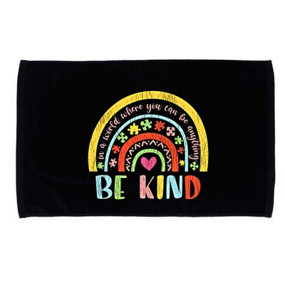 Be Kind Autism Awareness Acceptance Rainbow Choose Kindness Meaningful Gift Microfiber Hand Towel