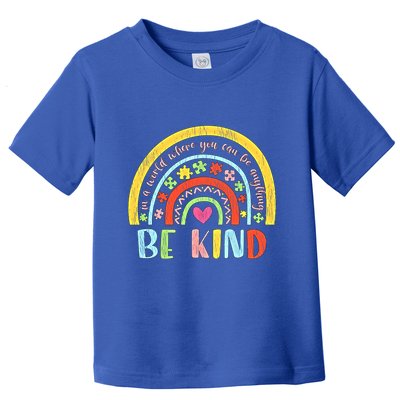 Be Kind Autism Awareness Acceptance Rainbow Choose Kindness Meaningful Gift Toddler T-Shirt