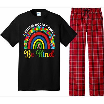 Be Kind Autism Awareness Acceptance Rainbow Choose Kindness Gift Pajama Set