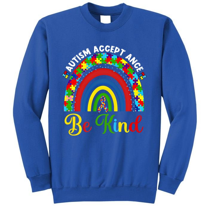 Be Kind Autism Awareness Acceptance Rainbow Choose Kindness Gift Sweatshirt