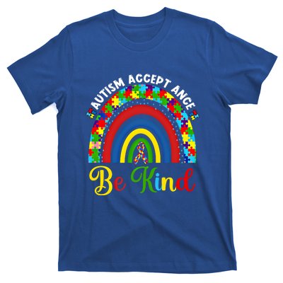 Be Kind Autism Awareness Acceptance Rainbow Choose Kindness Gift T-Shirt