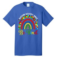 Be Kind Autism Awareness Acceptance Rainbow Choose Kindness Gift Tall T-Shirt