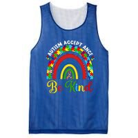 Be Kind Autism Awareness Acceptance Rainbow Choose Kindness Gift Mesh Reversible Basketball Jersey Tank