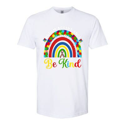 Be Kind Autism Awareness Acceptance Rainbow Choose Kindness Gift Softstyle CVC T-Shirt