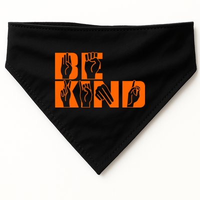Be Kind ASL Hand Sign Language USA-Made Doggie Bandana