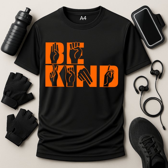 Be Kind ASL Hand Sign Language Performance Shirt