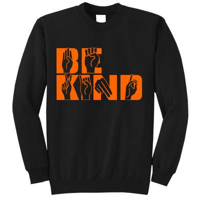 Be Kind ASL Hand Sign Language Sweatshirt