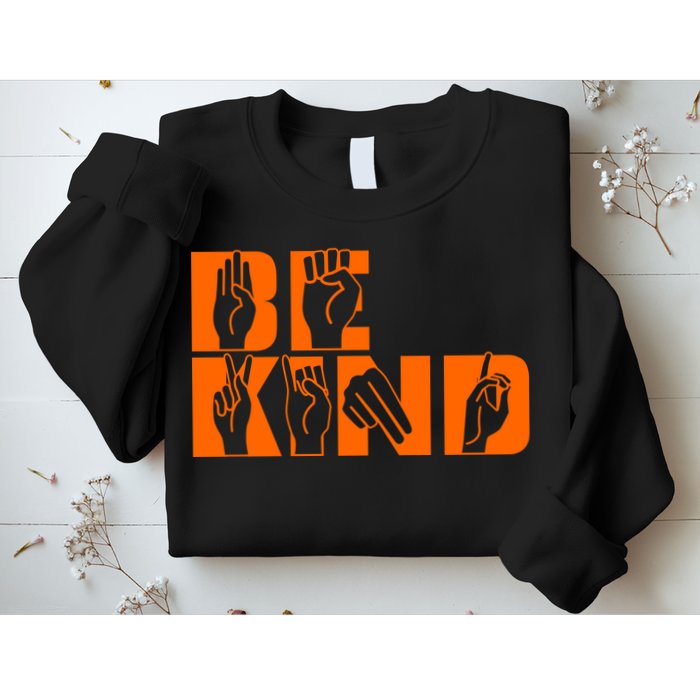 Be Kind ASL Hand Sign Language Sweatshirt