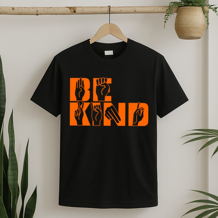 Be Kind ASL Hand Sign Language T-Shirt