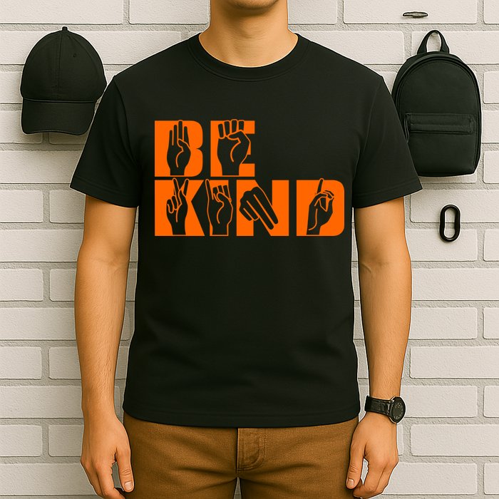 Be Kind ASL Hand Sign Language T-Shirt