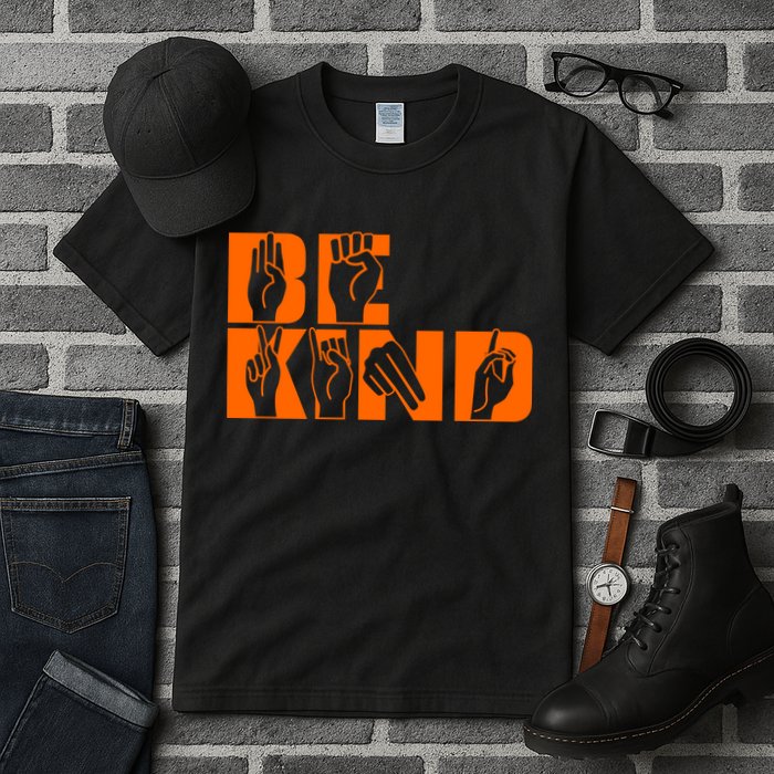 Be Kind ASL Hand Sign Language Tall T-Shirt