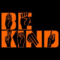 Be Kind ASL Hand Sign Language 7-Panel Snapback Hat