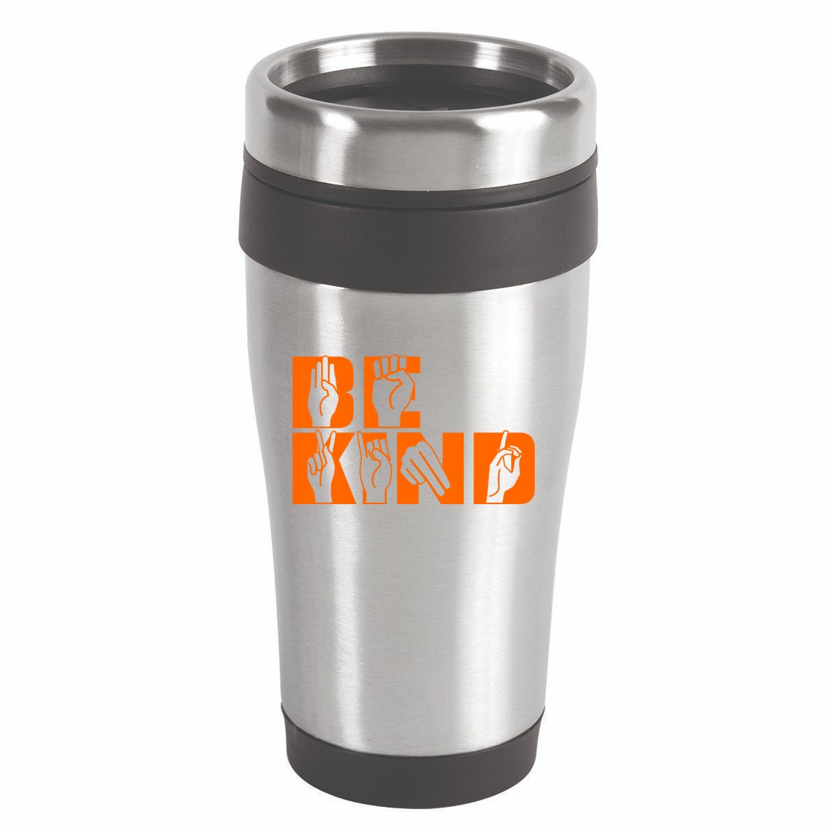 Be Kind ASL Hand Sign Language 16oz Travel Tumbler