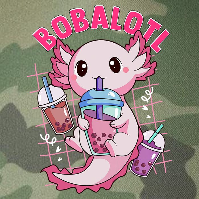Bobalotl Kawaii Axolotl Drinking Boba Tea Pet Axolotl Lover  Legacy Tie Dye Trucker Hat
