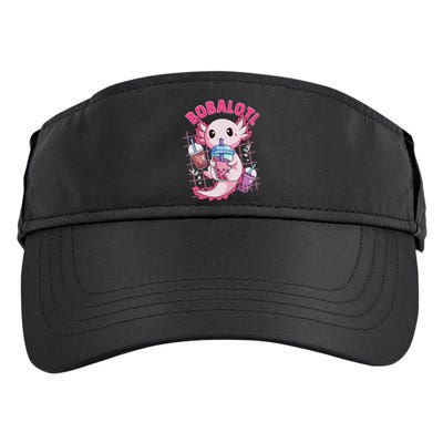 Bobalotl Kawaii Axolotl Drinking Boba Tea Pet Axolotl Lover  Adult Drive Performance Visor