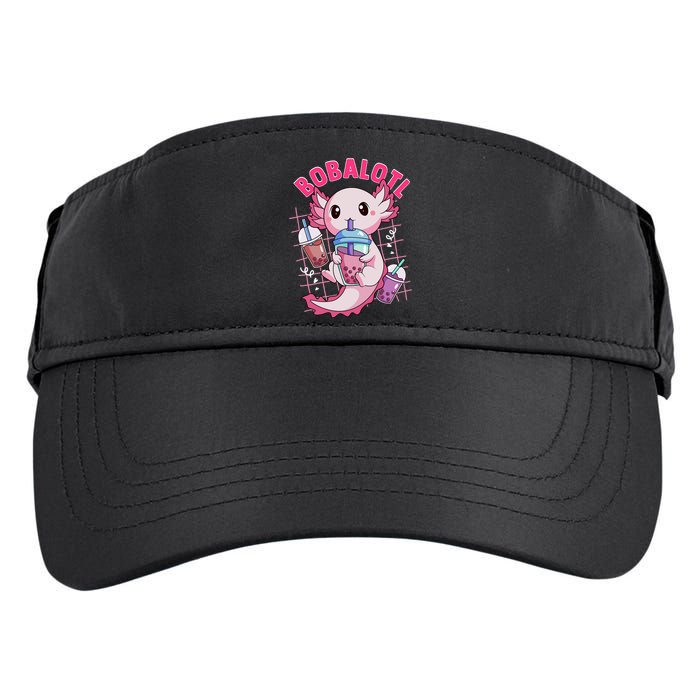 Bobalotl Kawaii Axolotl Drinking Boba Tea Pet Axolotl Lover  Adult Drive Performance Visor