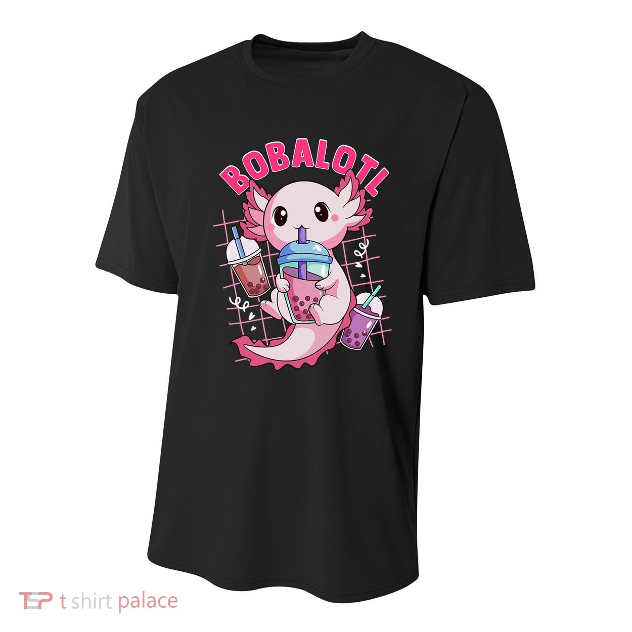 Bobalotl Kawaii Axolotl Drinking Boba Tea Pet Axolotl Lover  Youth Performance Sprint T-Shirt
