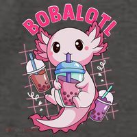 Bobalotl Kawaii Axolotl Drinking Boba Tea Pet Axolotl Lover  Vector Backpack