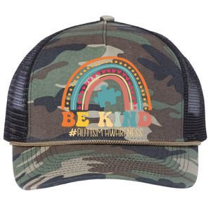 Be Kind Autism Awareness Month For Mom and For Retro Rope Trucker Hat Cap