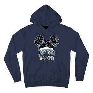 Be Kind Autism Awareness Female Bun Tall Hoodie