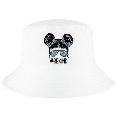 Be Kind Autism Awareness Female Bun Cool Comfort Performance Bucket Hat