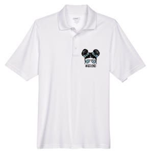 Be Kind Autism Awareness Female Bun Men's Origin Performance Pique Polo