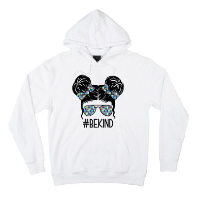 Be Kind Autism Awareness Female Bun Hoodie