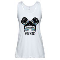 Be Kind Autism Awareness Female Bun Ladies Essential Flowy Tank