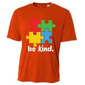 Be Kind Autism Awareness Kindness Positive Saying Gift Cooling Performance Crew T-Shirt