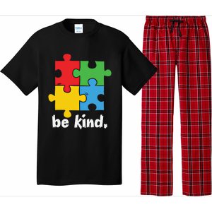 Be Kind Autism Awareness Kindness Positive Saying Gift Pajama Set