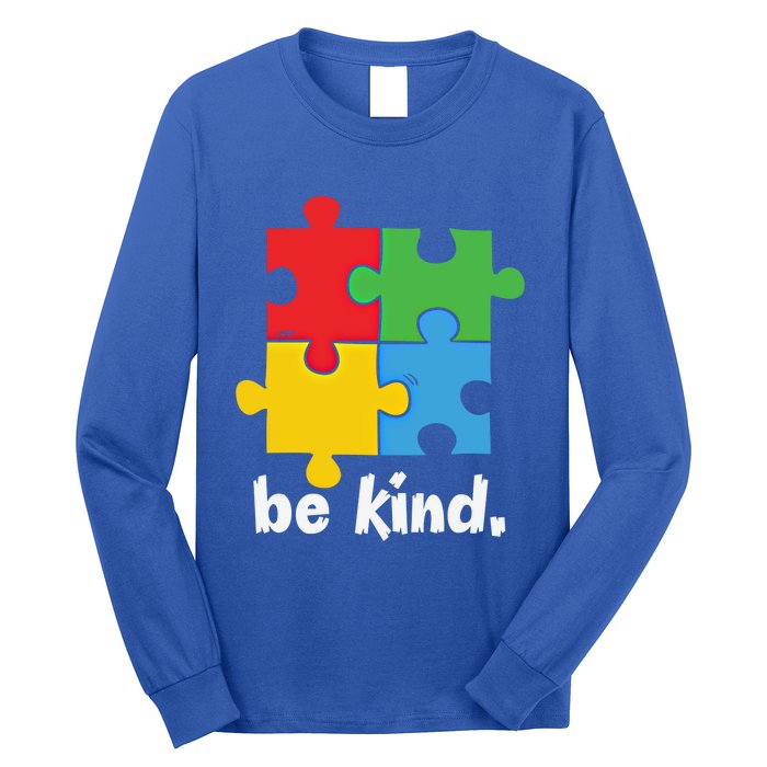 Be Kind Autism Awareness Kindness Positive Saying Gift Long Sleeve Shirt