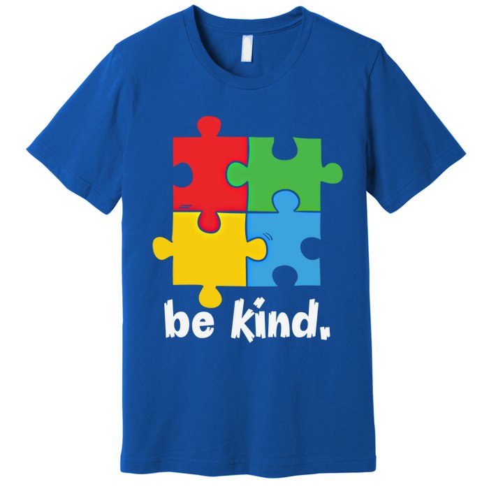 Be Kind Autism Awareness Kindness Positive Saying Gift Premium T-Shirt