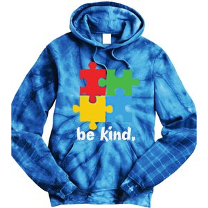 Be Kind Autism Awareness Kindness Positive Saying Gift Tie Dye Hoodie