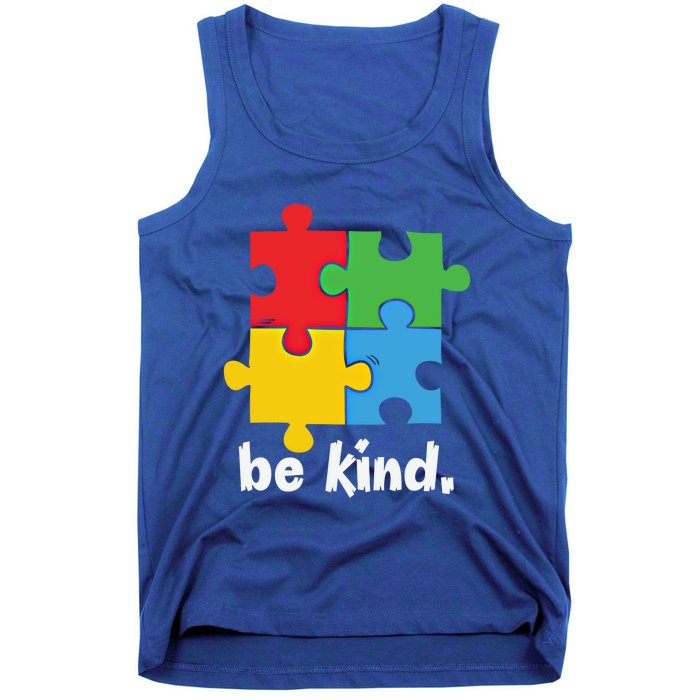 Be Kind Autism Awareness Kindness Positive Saying Gift Tank Top