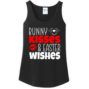 Bunny Kisses And Easter Wishes Ladies Essential Tank