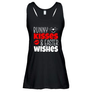 Bunny Kisses And Easter Wishes Ladies Essential Flowy Tank