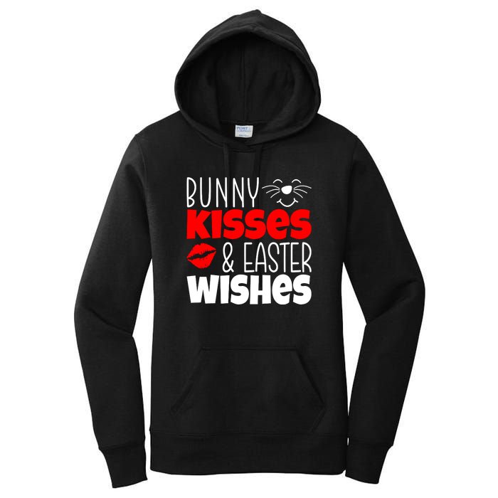 Bunny Kisses And Easter Wishes Women's Pullover Hoodie