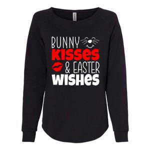 Bunny Kisses And Easter Wishes Womens California Wash Sweatshirt