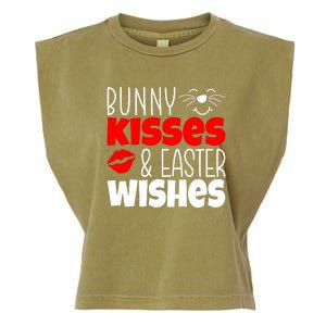 Bunny Kisses And Easter Wishes Garment-Dyed Women's Muscle Tee